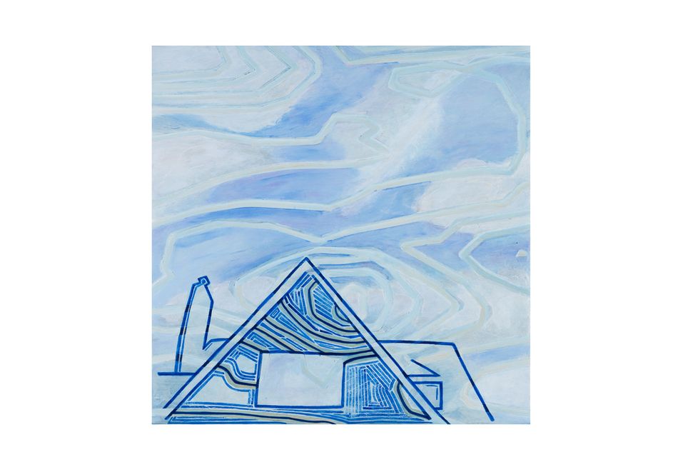 acrylic on birch 12 x 12 in. Cloudscape 10.15.3