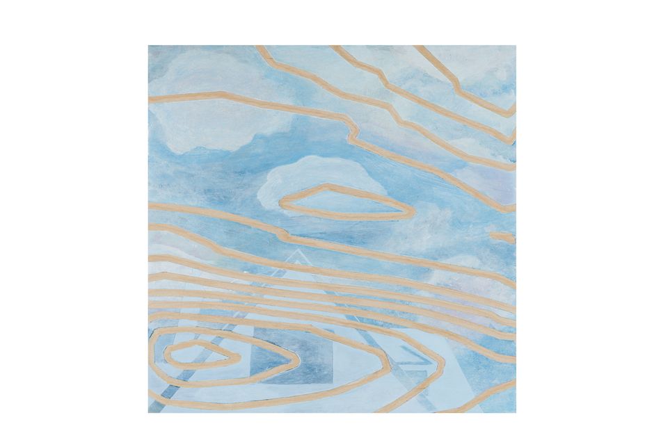 acrylic on birch 12 x 12 in. Cloudscape 9.15.2