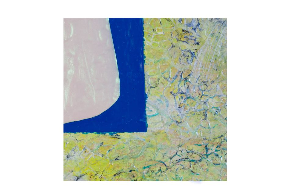 mixed media on birch wood panel 10 x 13 in. (detail) Chromatic Nascence 3.19.1 - detail