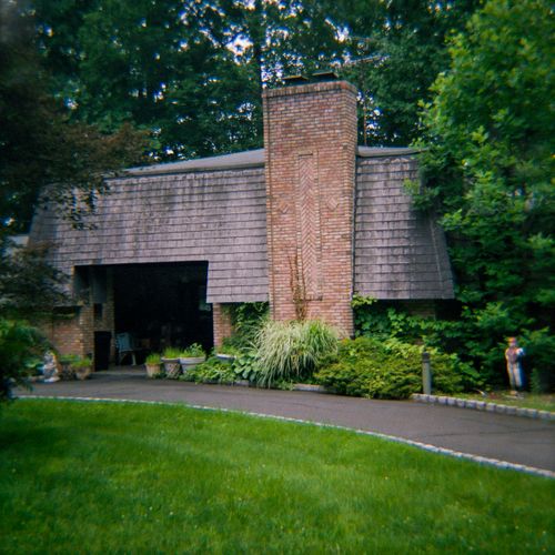House with Mansard Roof and Chimney, New City, New York, 2015