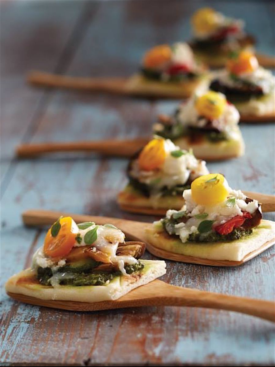 Pesto Flatbread Appetizer