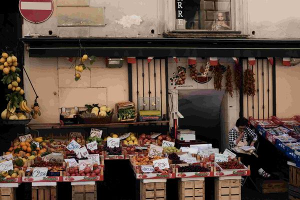 Fruit stand, Sorrento, Italy