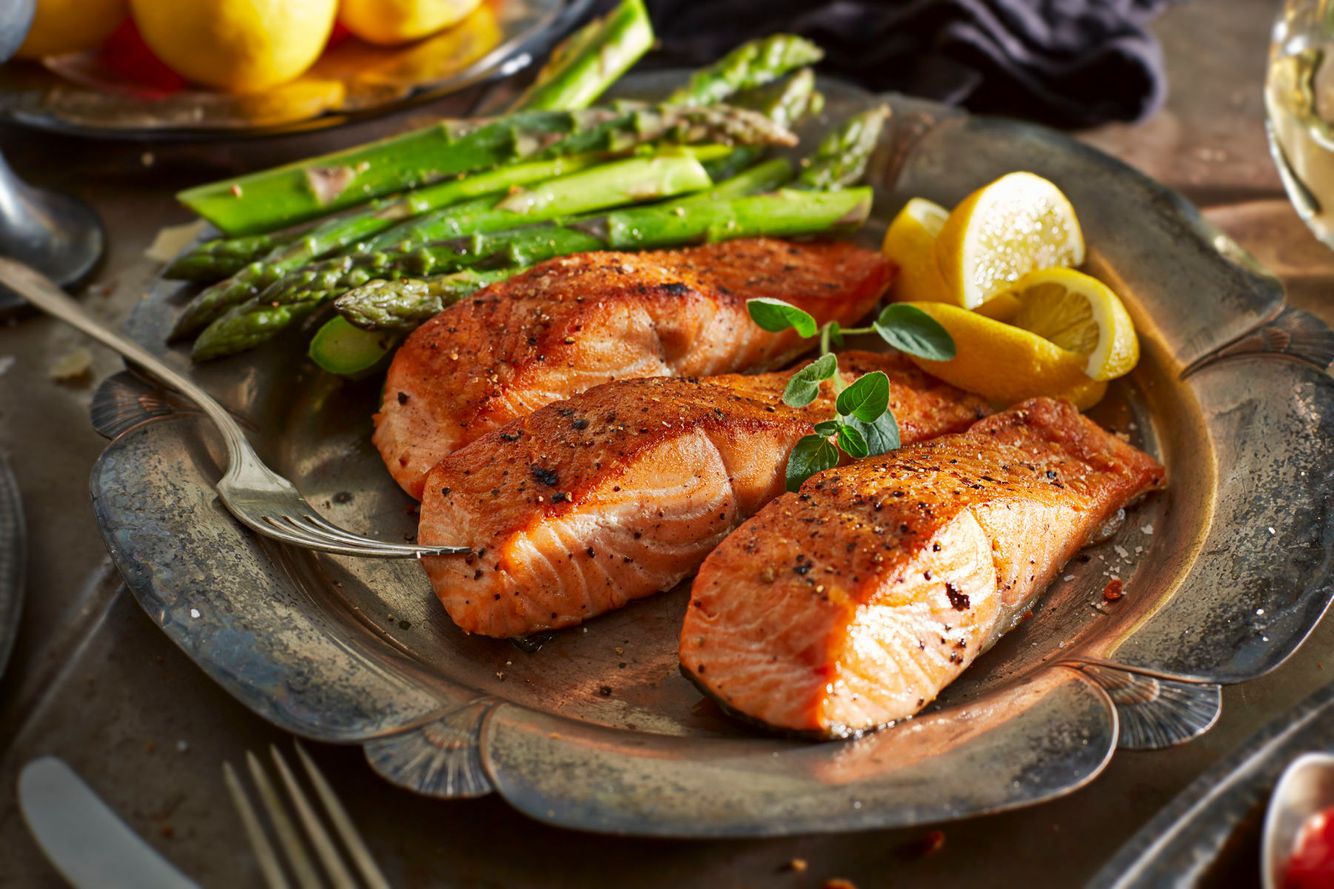 Seared Salmon Steaks