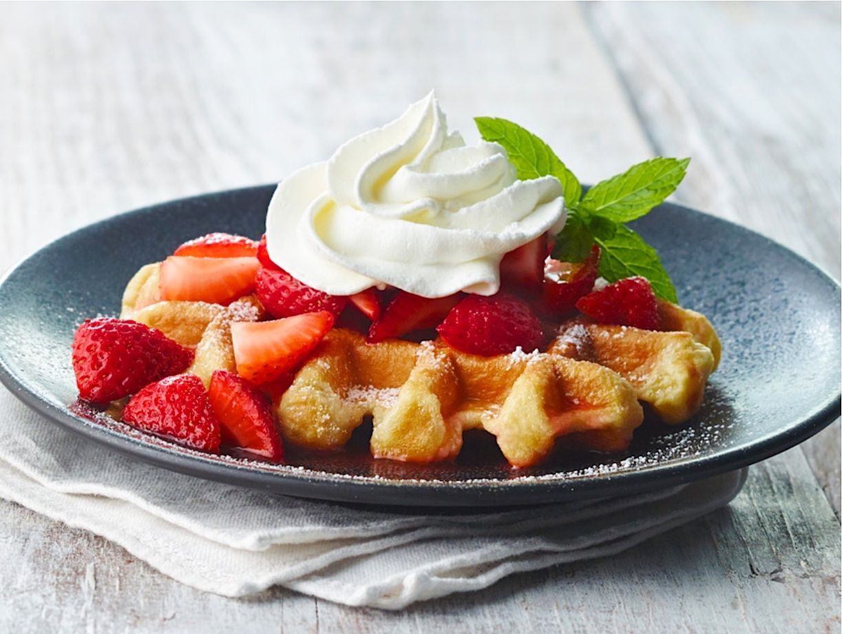 Fresh Strawberry Waffle