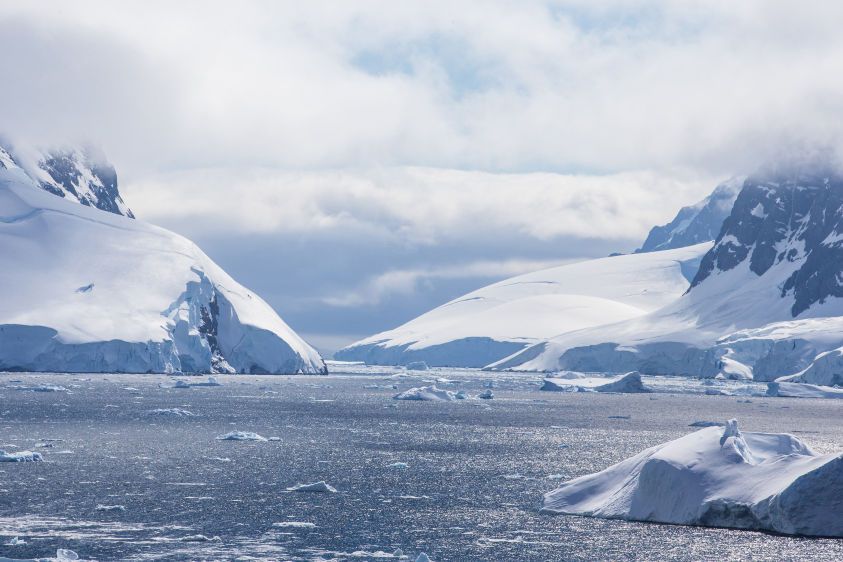 Ice  passage in Antarctic waters