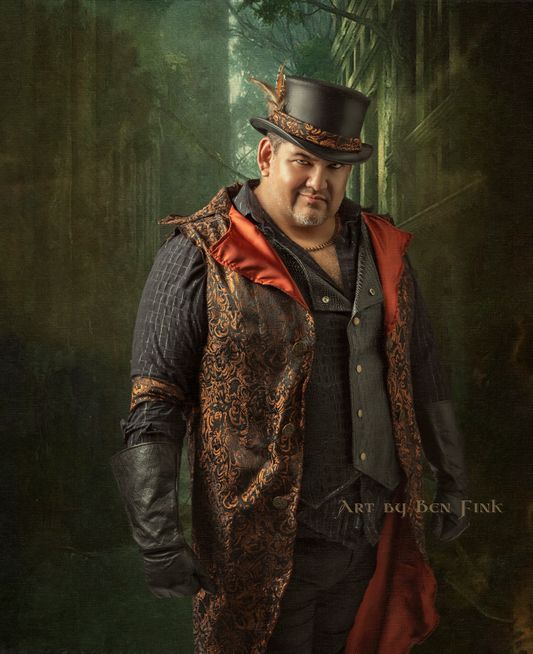 Royal Grand Duke to the 28th Reign of the RGDC of Alameda and Contra Costa Counties. Art By Ben Fink for the project "Noble Deeds." "Manny Santos" 2022