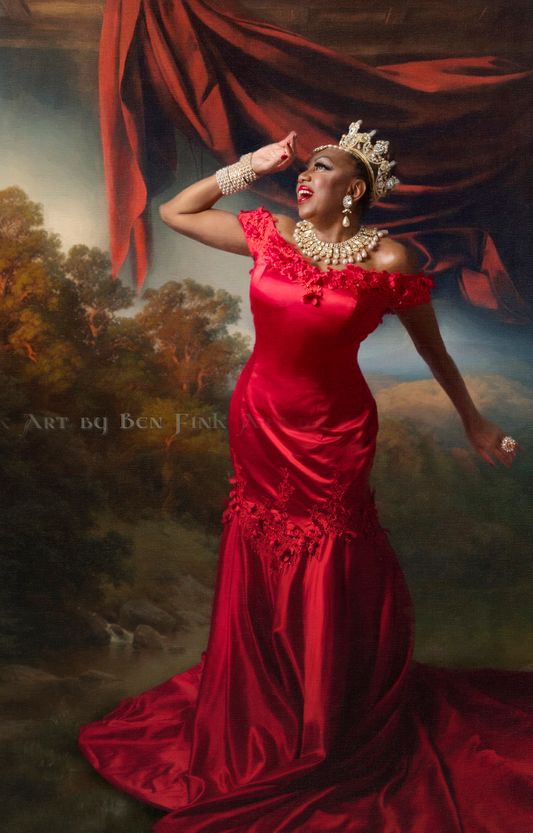 Empress Sugar B Real, NY. From the San Diego Coronation 2022 Imperial Courts. Art by Ben Fink Empress Sugar B Real