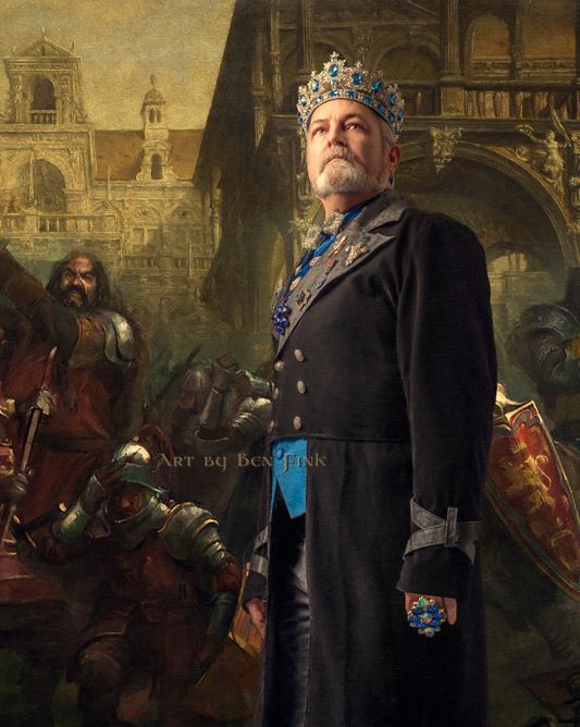 Absolute Imperial Emperor 44 at Imperial Royal Lion Monarchy - Silicon Valley and King Father at House of Archer, Rick Le Blanc. Art By Ben Fink, for the project Noble Deeds" Rick Le Blanc 2022