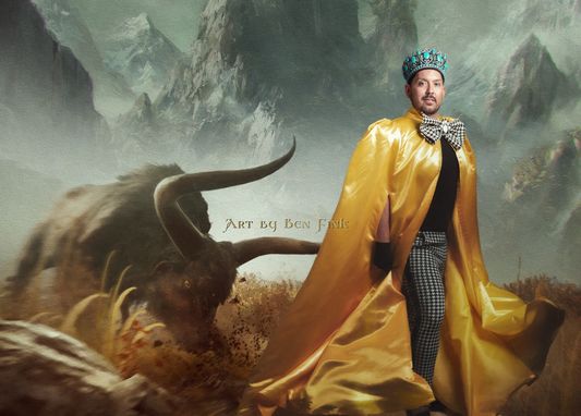 Emperor 27 of New Mexico  Egypt Versace art by Ben Fink for the project "Noble Deeds" GIlbert Bustillos