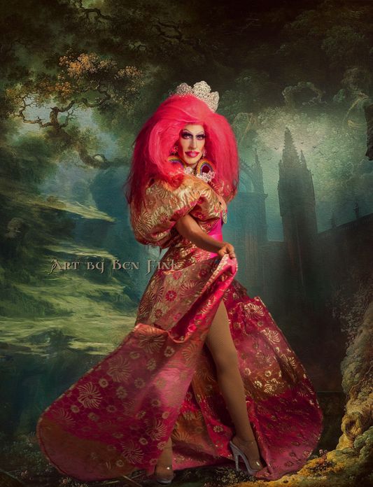 The 51st Elected Empress of Long Beach #LetThereBeLIGHT #TheLightOfTheWave #LongBeachReign51 #TheCourtOfLIGHT Miss Gay Pride Long Beach 2021 Art by Ben Fink for the project “Noble Deeds” Lucinda