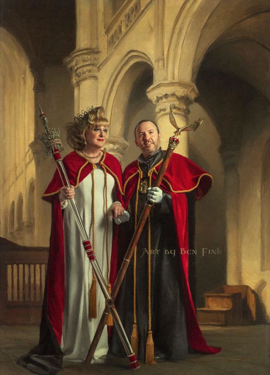 Congratulations to The Legend of Oz, The Everlasting Emerald Ice Wizard Of Eternal Life and Inspiration, HMIM Regent Emperor 49 Alexander Sexton, The Renaissance of the Crystal. The Sapphire Blue Rainbow Monarch Butterfly Empress, Jackie O. Art by Ben Fink, for "Noble Deeds" Alexander Sexton and Jackie O.