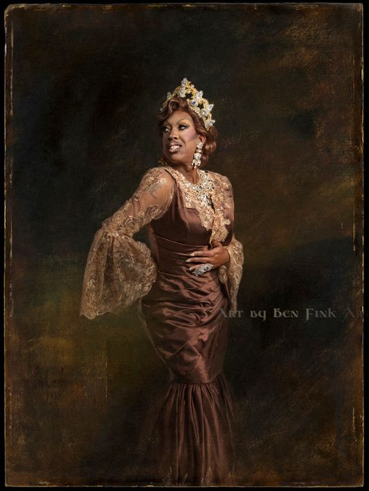 The Majestic Black Diamond Swan Empress XLIV Jaeda Reign Saunders Too, Art by Ben Fink. Randy Welch