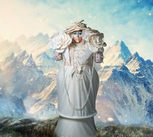 Empress 43 of the Imperial Dove Court de Fresno, Isis De Luna. Art By Ben Fink, For the Book project, "Noble Deeds" The Cool Isis De Luna