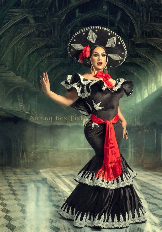 From the Imperial Sovereign Court of New Mexico's Enchantment College of Monarchs Imperial Empress XXIII Seliah DeLeon  Art by Ben Fink Seliah DeLeon