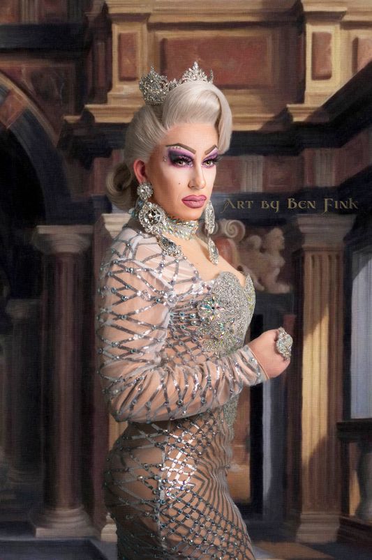 Gem Empress 43 of Idaho, Dani Blue “The Magnificent”, Art by Ben Fink, for the project "Noble Deeds"  Dani Blue “The Magnificent”