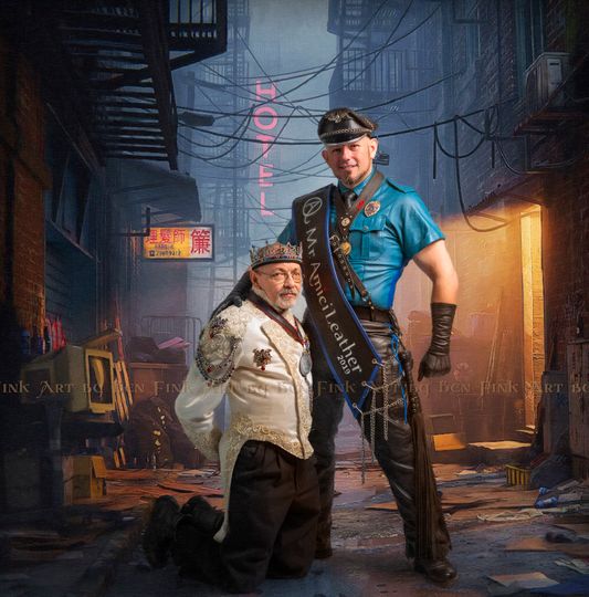 Seems like someone got in trouble in Long Beach. Joe Is Las Vegas, Reign XXI Imperial Crown Prince Royale, and Mr. Amici Leather 2019 Las Vegas Royal Grand Dutchess 41 of LA Hollywood Miss Gay Orange County 2011 – Joe Benten. Art By Ben Fink. Joe Benten