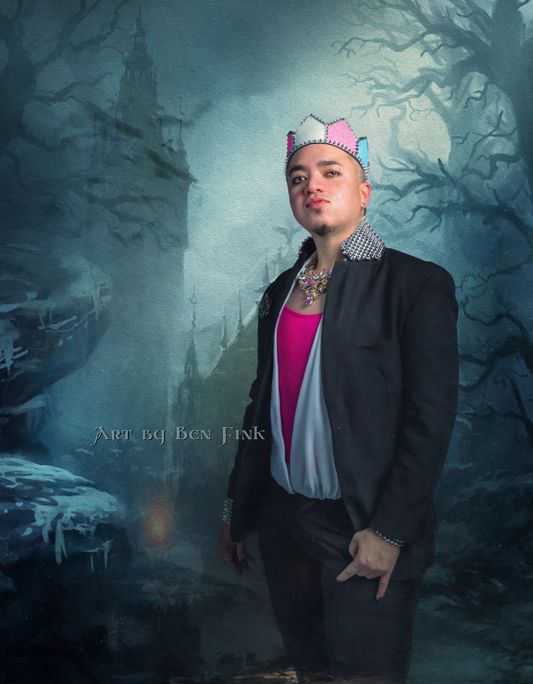 Haus of Hearts Royalty 2020 | Treasurer, Board of Directors for IICLB and the International Imperial Court of Long Beach’s first ever Imperial Crown Princex Royale ICPRX 51, Art by Ben Fink for the project “Noble Deeds” Yves Santino