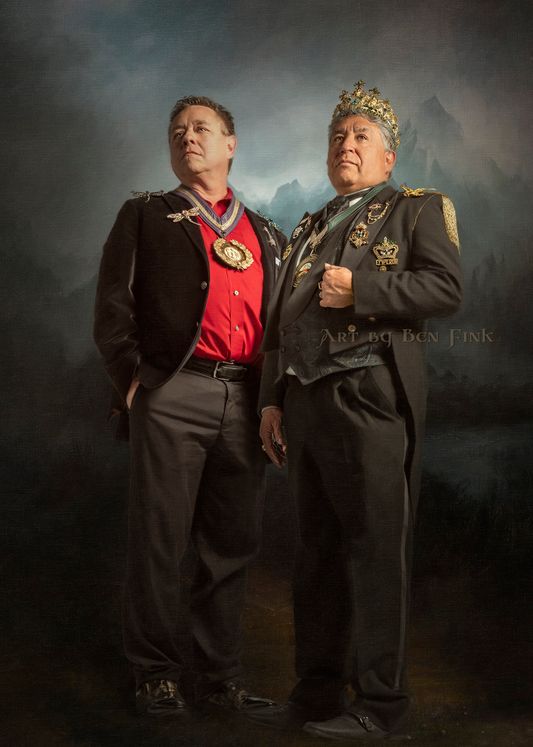 The Mellinum Emperor, The Mallechite Eagle Emperor XXIV, and King Father Michael Cornejo of The United Court of the Pikes Peak Empire, and the Black Onyx Dragonfly Prince Royale,XXIII, XXXII, XXXVIII Doug Lewis of the United Court Of The Pikes Peak Empire Michael E Cornejo and Doug Lewis