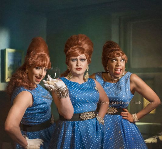 Three sisters the backup singers in Little shop of horrors.