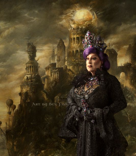 The Triple D Grand Duchess, Her Royal Sovereign Majesty, Grand Duchess 40, Paloma Volare Sharitt. Art By Ben Fink, for the book "Noble Deeds" Paloma Volare Sharitt