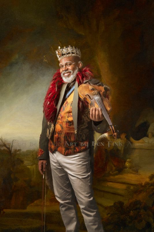 Kippy Mark, Former Grand Duke 40 of San Francisco at Grand Ducal Council of San Francisco, performed at the 50th Anniversary and Coronation in San Diego 2022, art by Ben Fink. Kippy Mark