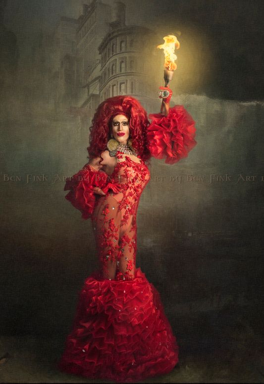 Congratulations to Lucinda, Long Beach Empress 51, "Let There Be Light" Art by Ben Fink. In the light of, Empress Lucinda