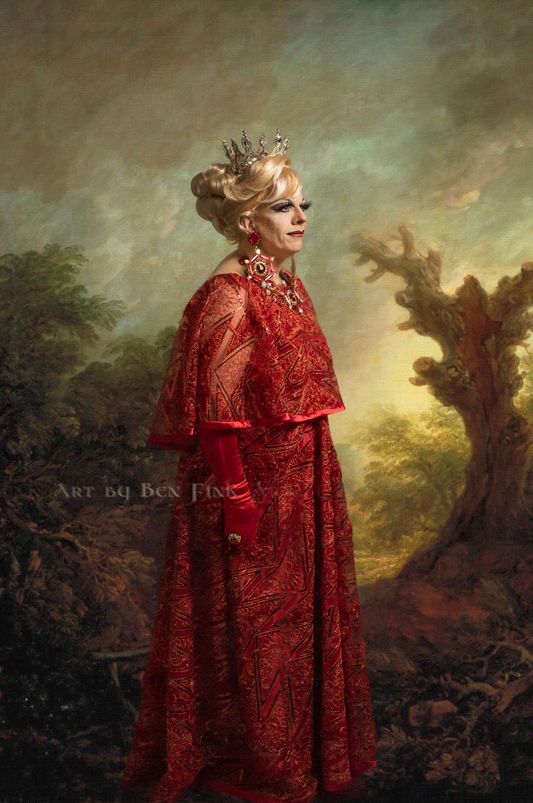 Barbie La Choy, Absolute Empress XXXVII of San Francisco, Czarina 1, Queen Mother, Protectress of Florida for life, Art by Ben Fink. Barbie La Choy