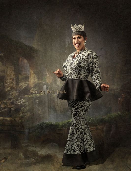 Empress LXI JenuWine Surreal Beauté Rose Empress LXI JenuWine Surreal Beauté & Rose Emperor XLII Daniel Surreal Foxx Art by Ben Fink for the project "Noble Deeds" "JenuWine Surreal Beauté" 2022