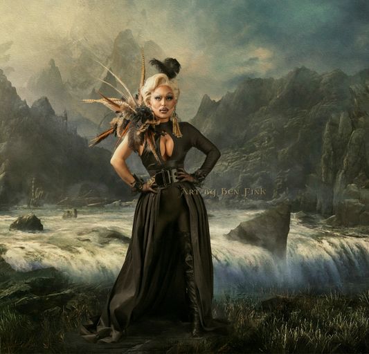 The Succulent & Strapping 46th Elected Seductress Empress to the Reign of 101 Leather Pups, Sharpay Evans Art by Ben Fink, for the project “Noble Deeds” Sharpay Evans-De Leon