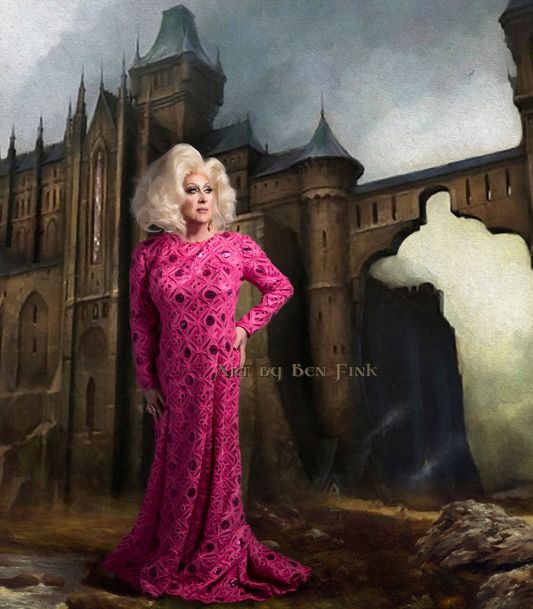 The Promise of the Rose The Party Lights Empress HIM Rose Empress 22 The Scintillating  Stephanie Foxx Art by Ben Fink for the project "Noble Deeds" "The Scintillating  Stephanie Foxx" 2022