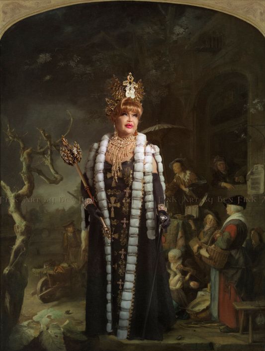 QUEEN MOTHER 1 of the Americas  Empress  Nicole the Great's new official portrait, Art by Ben Fink. Queen Mother 1