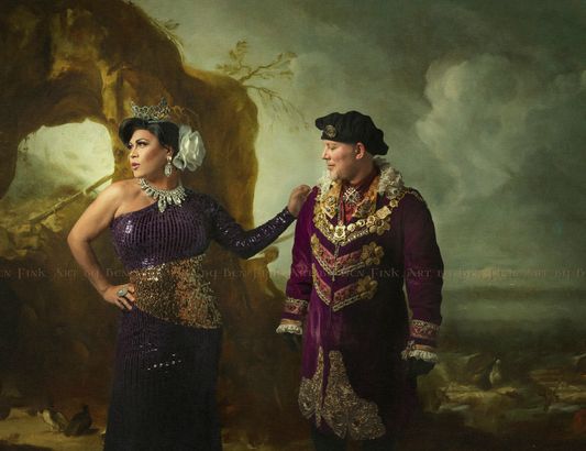 Rose Empress LXI JenuWine Surreal Beauté & Rose Emperor XLII Daniel Surreal Foxx Art by Ben Fink The Look, Emperor XLII Daniel Surreal Foxx,  Empress LXI JenuWine Surreal Beauté