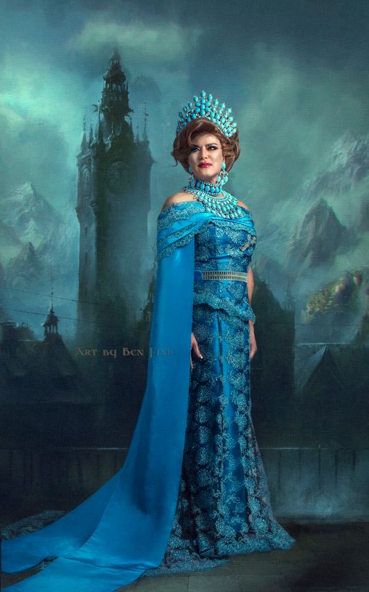 The Golden Dragon Empress 33 Lala Too, and My Family The House Of Asia, Art by Ben Fink, for the book "Noble Deeds" Lala Too