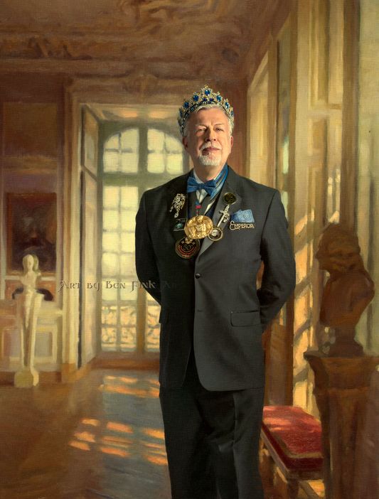 The Legend of the Crystal Sword The Crystal Sword Emperor Emperor of Distinction ICS Emperor 13 Chuck Bates Art by Ben Fink, for the project "Noble Deeds." Chuck Baits