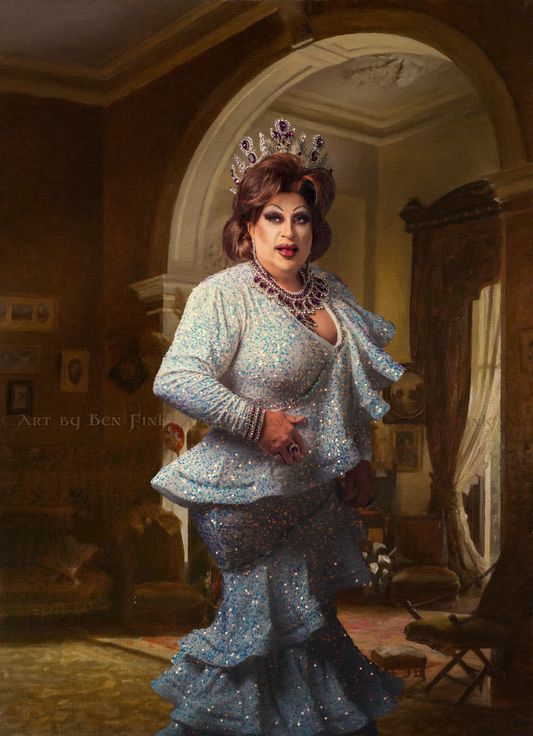 The Triple D Grand Duchess, Her Royal Sovereign Majesty, Grand Duchess 40, Paloma Volare Sharitt. Art By Ben Fink. In the parlor with, Paloma Volare Sharitt