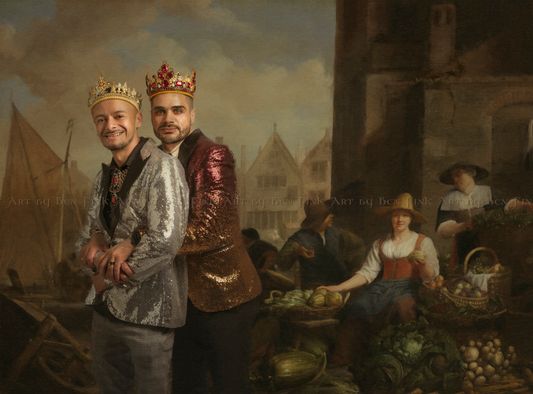 Reigning Grand Duke of all of San Francisco, Scott Rice, and Victor Sanchez. Art By Ben Fink. Scott Rice, and Victor Sanchez