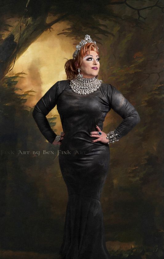 Her Imperial Majesty The Peregrine Falcon Empress XLV Angel Fairfax. Art by Ben Fink. Angel Fairfax