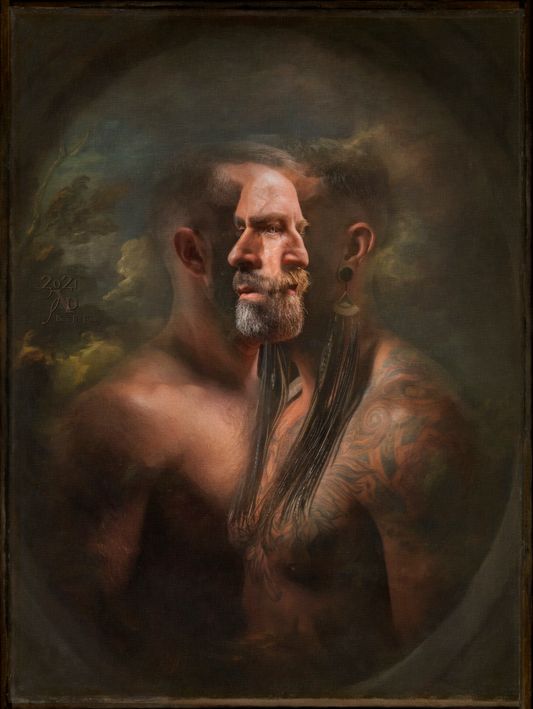 "We are not going to change the whole world, but we can change ourselves and feel free as birds. We can be serene even in the midst of calamities and, by our serenity, make others more tranquil. Serenity is contagious. If we smile at someone, he or she will smile back. And a smile costs nothing. We should plague everyone with joy. If we are to die in a minute, why not die happily, laughing?" "The Amalgamation No.1"  2021