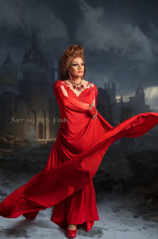 The genuine teal goddess Veteran of protection and hope Princess Royal 45, Sophia More. Art by Ben Fink, for the project "Noble Deeds." Sophia More