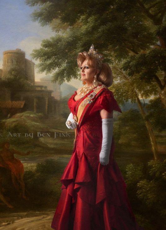 Empress 21 & 28 of Kentucky Queen Mother of Kentucky Golden Tsarina I of the America’s. Art by Ben Fink. Nicole Diamond Mother of Kentucky