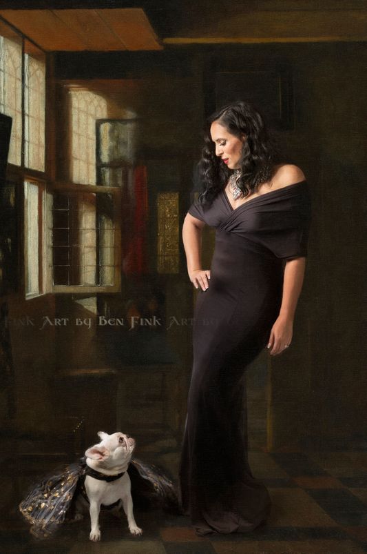 Her Grace Grand Dutchess Ruby Sterling, Revi Simmons and Princess Leeloo of the East, Imperial Court of New York. Art by Ben Fink Revi Simmons