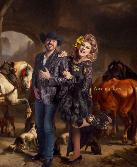 His Imperial Majesty The Legend of the Cobalt Star The Eternal Titanium Titan Emperor of Strength and Determination Emperor XXXIII - Michael Vrooman Her Imperial Majesty The Resurgence of the Crystal The Angelic Jewel of the Rockies The Eternal Celtic Winged Empress Empress XXXIII - Charis Loren  Art by Ben Fink, for the project "Noble Deeds" Michael Vrooman and Charis Loren