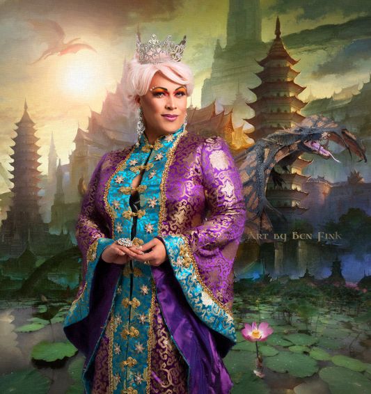 Rose Empress LXI JenuWine Surreal Beauté Art by Ben Fink for yhe book "Noble Deeds" JenuWine