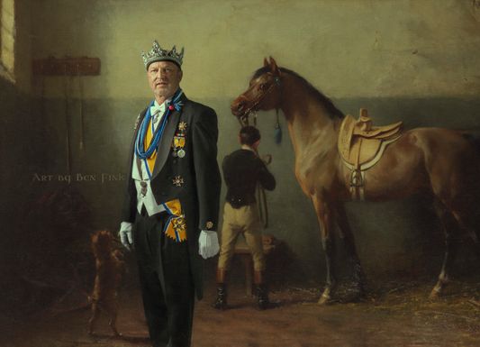 Prince for life with the Grand Ducal Council of SF and a Prince for life in The Imperial Court of San Francisco, Jouke Lanning. Art By Ben Fink. Jouke Lanning