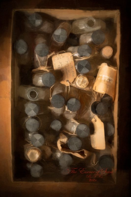 Limited Edition, Encaustic mixed-media, "The Essence of Scent"