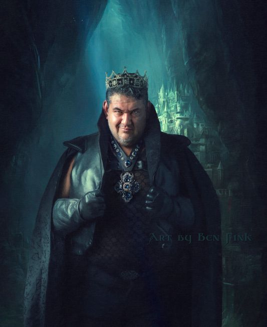 Royal Grand Duke to the 28th Reign of the RGDC of Alameda and Contra Costa Counties, from Sacramento Coronation. Art By Ben Fink for the project "Noble Deeds." Manny Santos