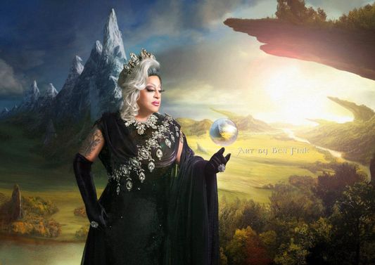 The Triple D Grand Duchess, Her Royal Sovereign Majesty, Grand Duchess 40, Paloma Volare Sharitt. Art By Ben Fink, for the book "Noble Deeds" Paloma's Magic