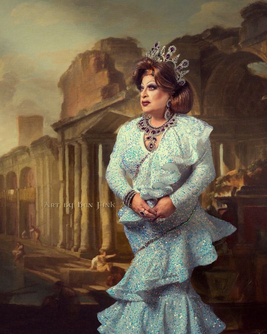 The Triple D Grand Duchess, Her Royal Sovereign Majesty, Grand Duchess 40, Paloma Volare Sharitt. Art By Ben Fink, for the book "Noble Deeds" Paloma Volare Sharitt