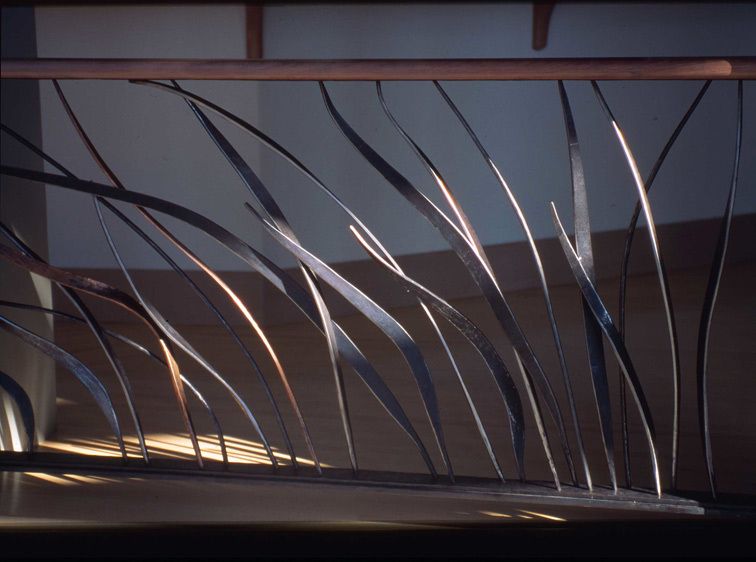 Grass Railingsdown stairs