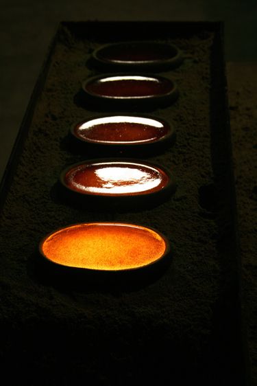 Hot glass cooling